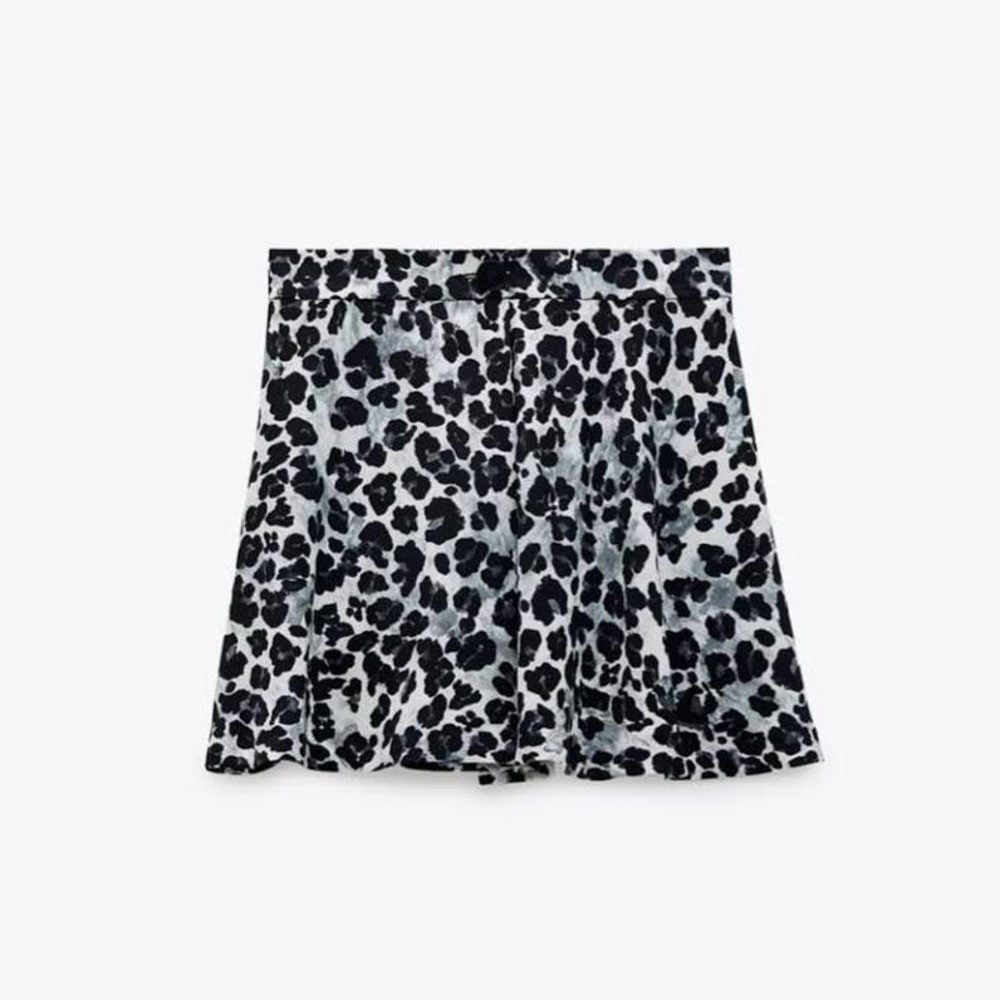 Zara Leopard Print Skort
